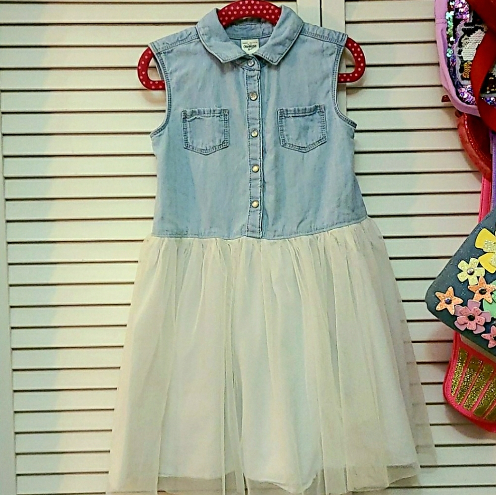 Oshkosh Tulle Skirt/Denim Top Dress (5T)
